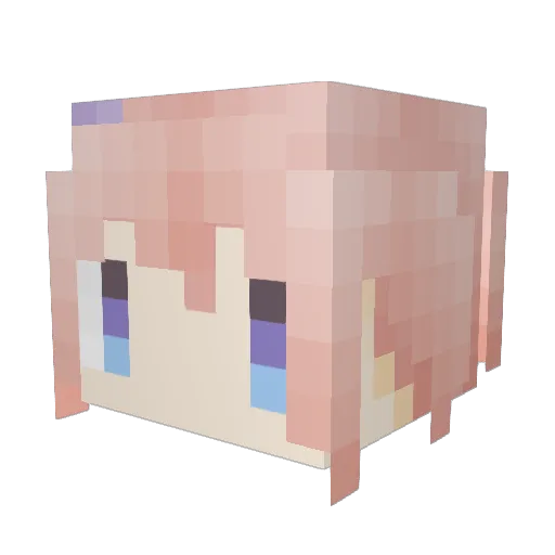 A_Suo Minecraft avatar head, 3D render