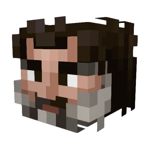 A_Tea_Rex Minecraft avatar head, 3D render