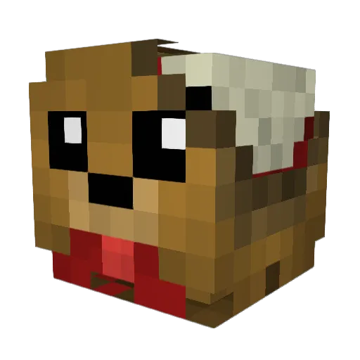 A_The_Man Minecraft avatar head, 3D render