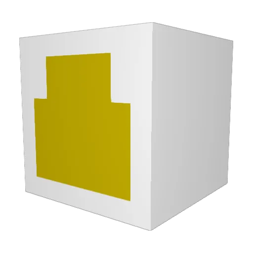 A_TinyMan Minecraft avatar head, 3D render