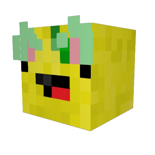 A_Tiny_Lemon Minecraft avatar head, 3D render