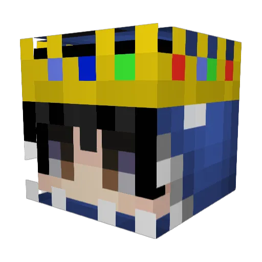 A_Tired_Squid Minecraft avatar head, 3D render