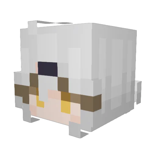 A_Typhlosion Minecraft avatar head, 3D render