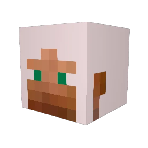 A_Wheel_Monkey Minecraft avatar head, 3D render