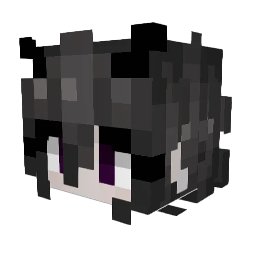 A_Wok Minecraft avatar head, 3D render