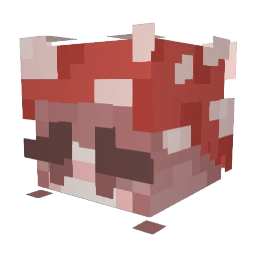 A__Cucumber Minecraft avatar head, 3D render