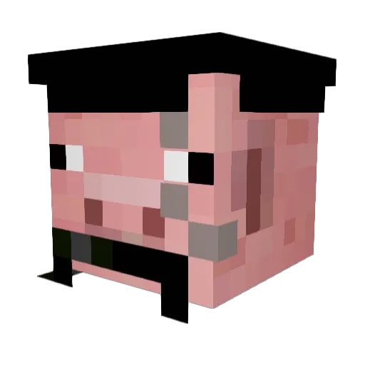 A__P Minecraft avatar head, 3D render