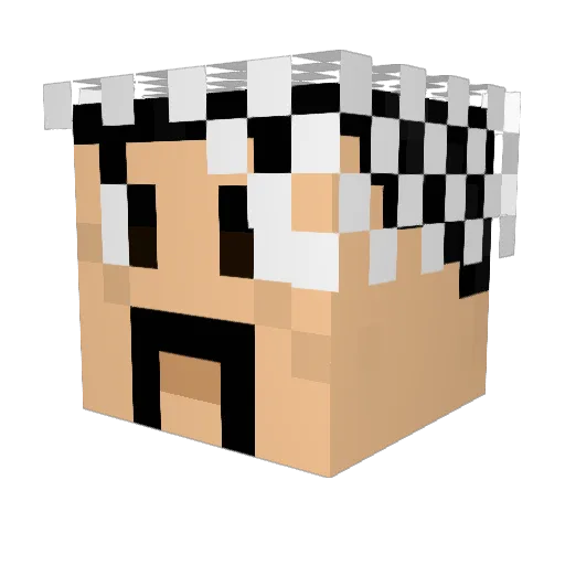 A_alansari01 Minecraft avatar head, 3D render