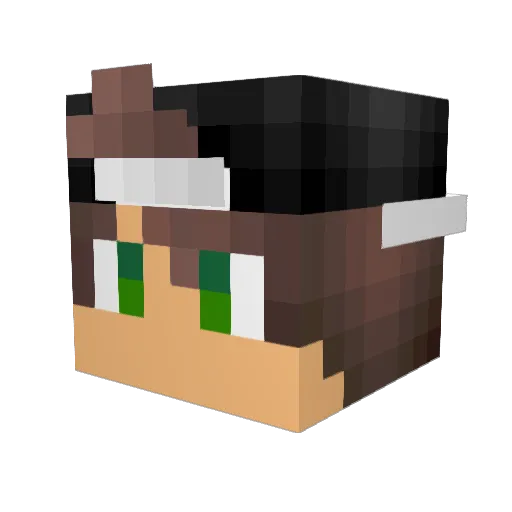 A_alkharejixx Minecraft avatar head, 3D render