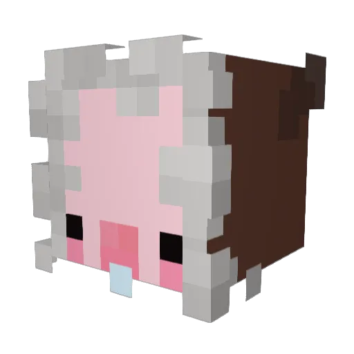 A_bins Minecraft avatar head, 3D render