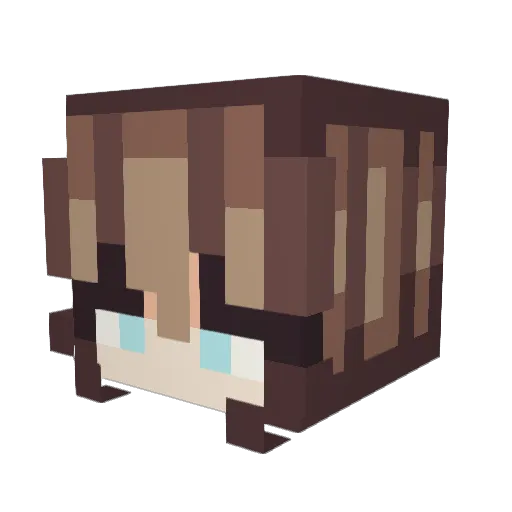 A_catastrophe Minecraft avatar head, 3D render