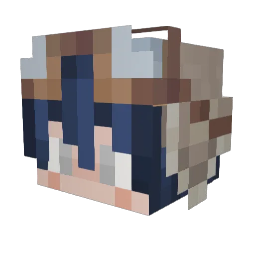 A_cid_ Minecraft avatar head, 3D render