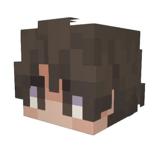 A_da_m Minecraft avatar head, 3D render