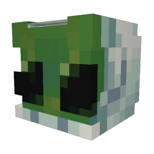 A_enderman Minecraft avatar head, 3D render