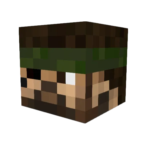 A_huels Minecraft avatar head, 3D render