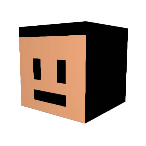 A_jia Minecraft avatar head, 3D render