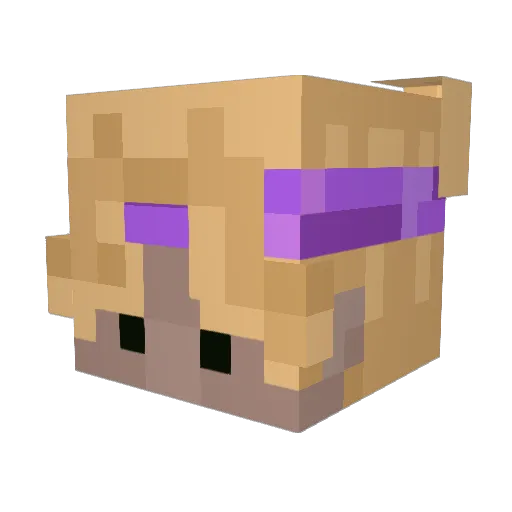 A_lacris Minecraft avatar head, 3D render