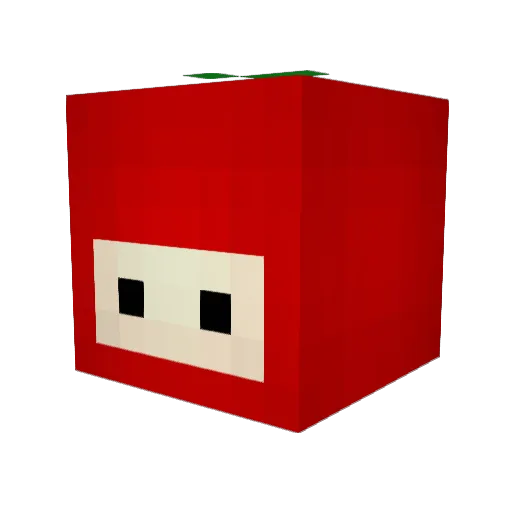 A_lot_of Minecraft avatar head, 3D render
