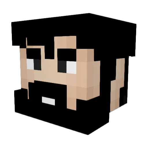 A_mdxb Minecraft avatar head, 3D render