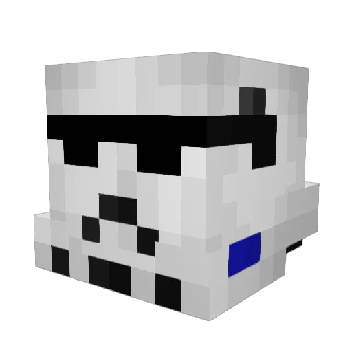 A_noor Minecraft avatar head, 3D render