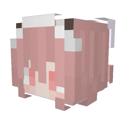 A_rabbit_UWU Minecraft avatar head, 3D render