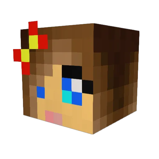 A_sleepy_W Minecraft avatar head, 3D render
