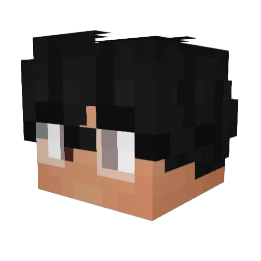 A_trpp Minecraft avatar head, 3D render