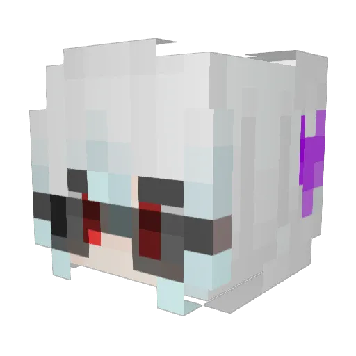 A_uony Minecraft avatar head, 3D render