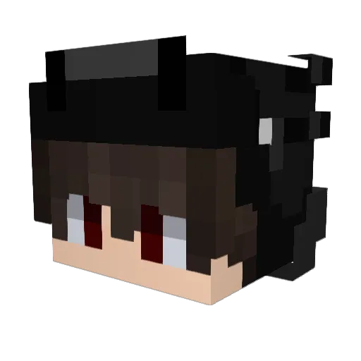 AaUpree Minecraft avatar head, 3D render