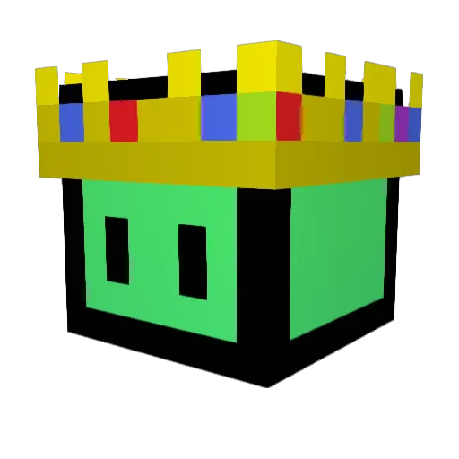 Aaaajia Minecraft avatar head, 3D render