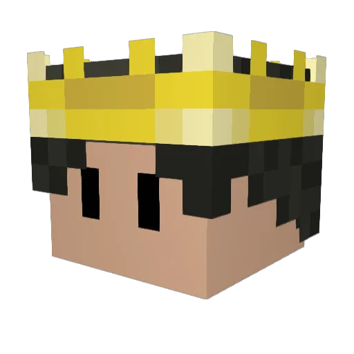 Aaad0o Minecraft avatar head, 3D render