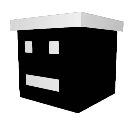 Aaaooowwww Minecraft avatar head, 3D render