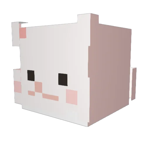 Aaarmy Minecraft avatar head, 3D render
