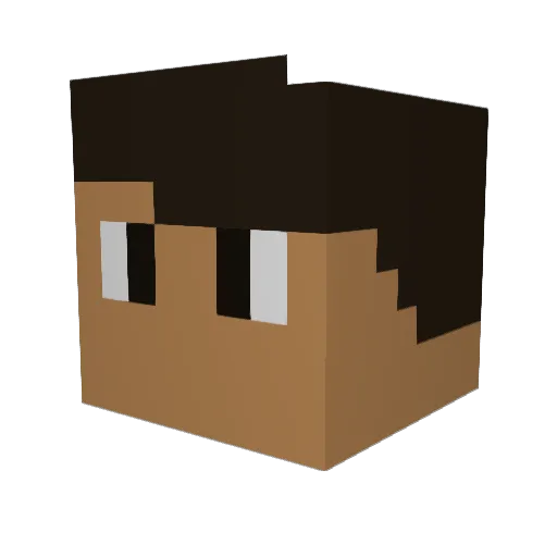 Aadel_8x2 Minecraft avatar head, 3D render