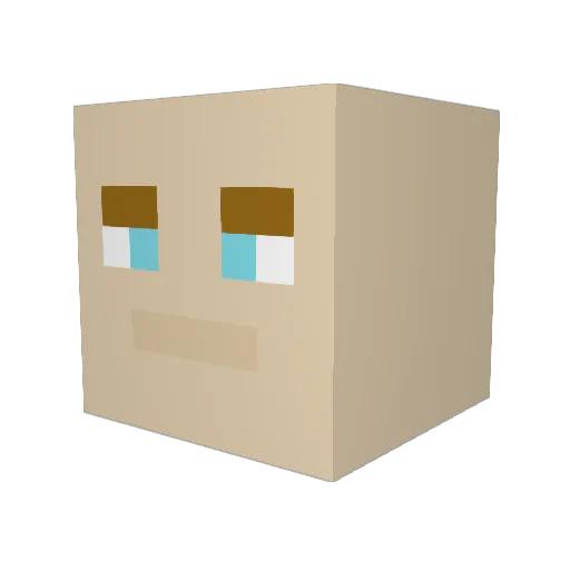 Aagentt770 Minecraft avatar head, 3D render