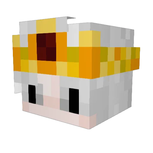 AahRey Minecraft avatar head, 3D render