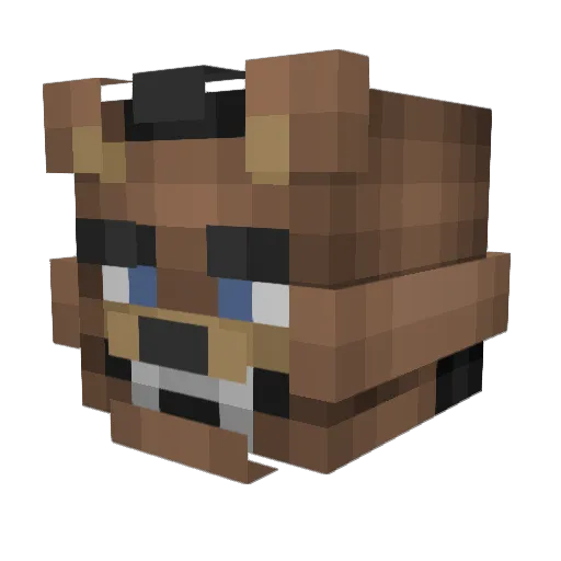 AahylXO Minecraft avatar head, 3D render
