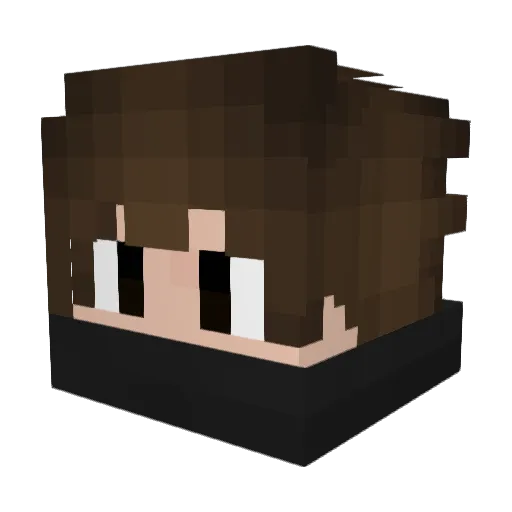 Aairon98 Minecraft avatar head, 3D render
