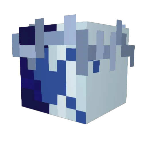 Aaivier Minecraft avatar head, 3D render