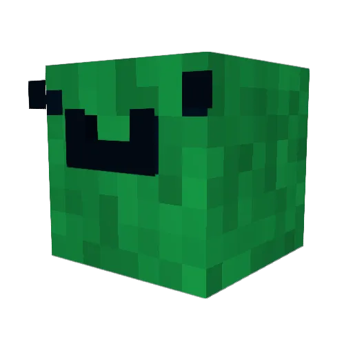 Aakinator Minecraft avatar head, 3D render