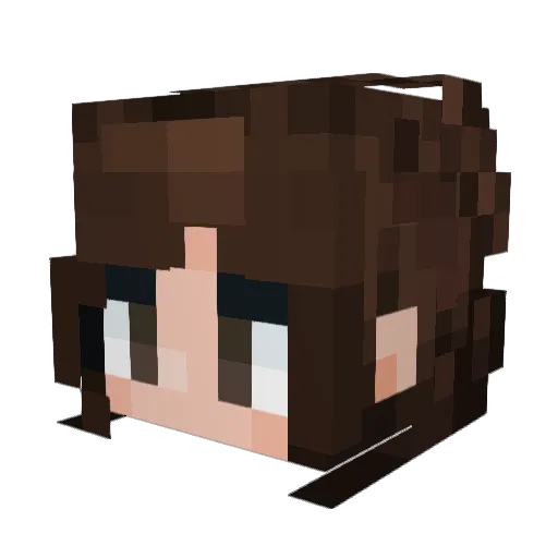 Aalexsander Minecraft avatar head, 3D render