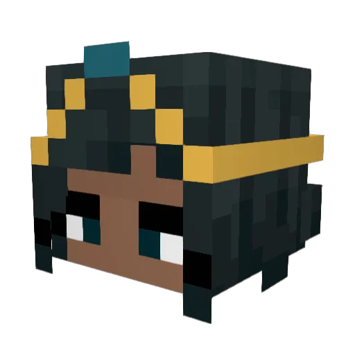 Aaliyah404 Minecraft avatar head, 3D render