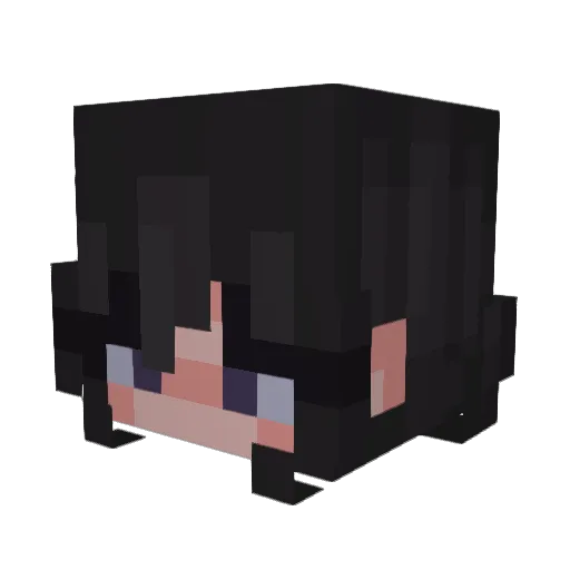AaliyahR Minecraft avatar head, 3D render