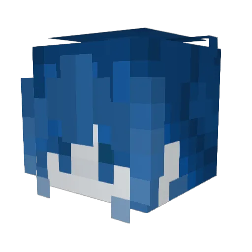 Aang2137420 Minecraft avatar head, 3D render