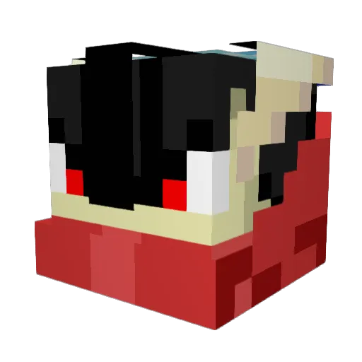 Aaoa221 Minecraft avatar head, 3D render