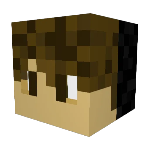 Aapex11 Minecraft avatar head, 3D render