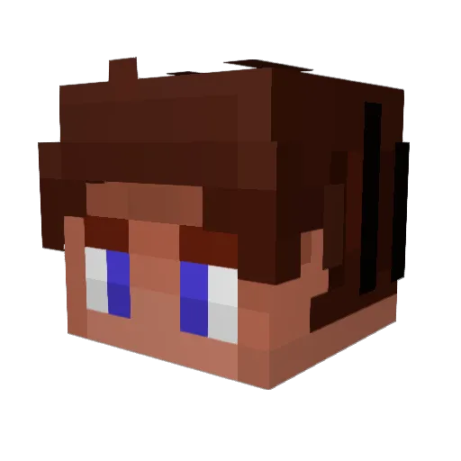Aardern2006 Minecraft avatar head, 3D render