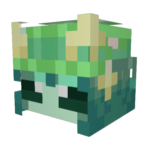 Aargore Minecraft avatar head, 3D render