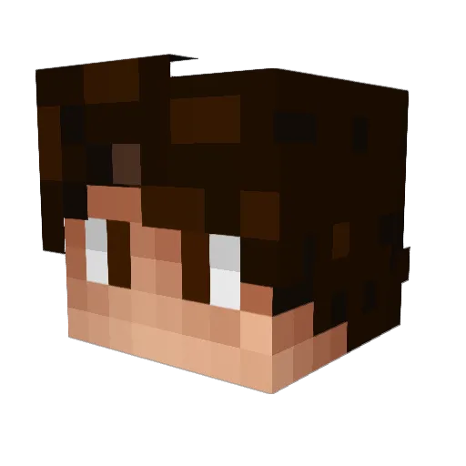 Aarnau Minecraft avatar head, 3D render