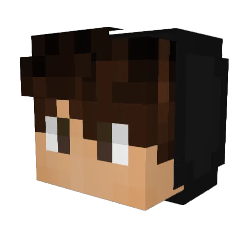 AaroPVP_ Minecraft avatar head, 3D render